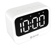 Denver Radiobudzik Denver EC-54W z głośnikiem Bluetooth biały - 1535095 - zdjęcie 2